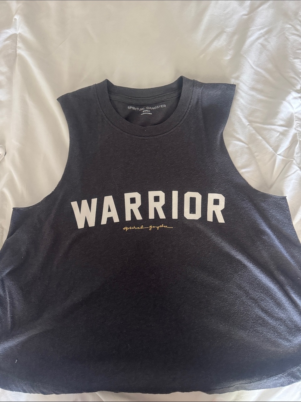 Spiritual Gangster Black 'WARRIOR' Graphic Muscle Tee